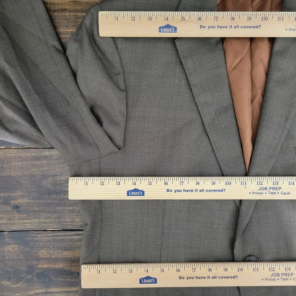 JOS A BANK Men's Sport Coat Blazer Two Button MODEL 500‎ Brown Wool Size 46R